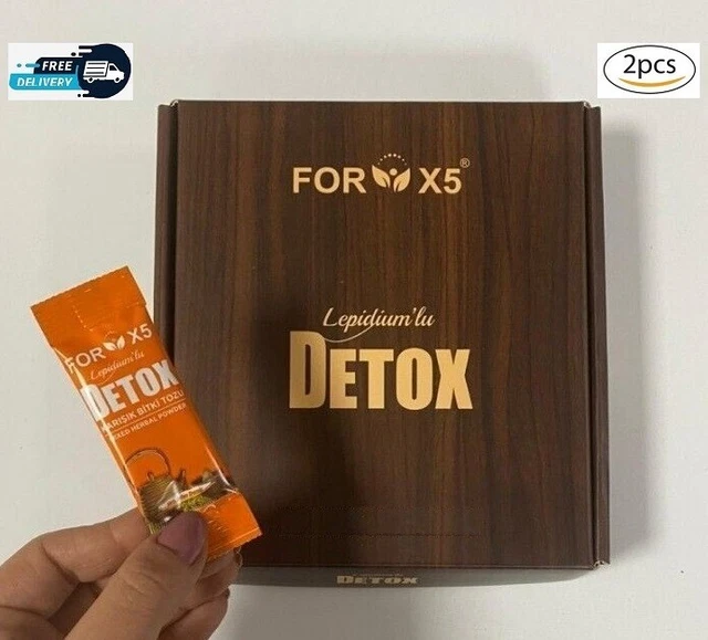 2 scatole bevanda disintossicante a base di erbe per X5 / per X5 effetto perdita di peso permanente 2 x 30 pz