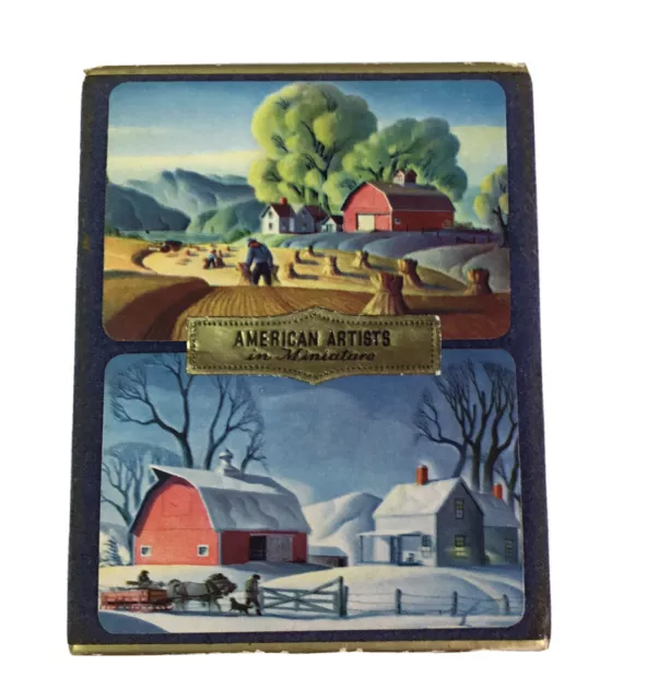 Vintage American Artist DALE NICHOLS Miniature Playing Cards Full Double Deck Vintage American Artist DALE NICHOLS Miniature Playing Cards Full Double Deck