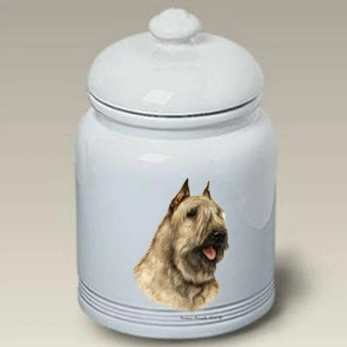 Fawn Bouvier des Flandres Ceramic Treat Jar TB 34303