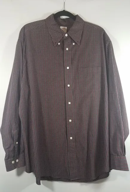 Brooks Brothers 346 Mens Casual Dress Shirt XL Button Front Long Sleeve