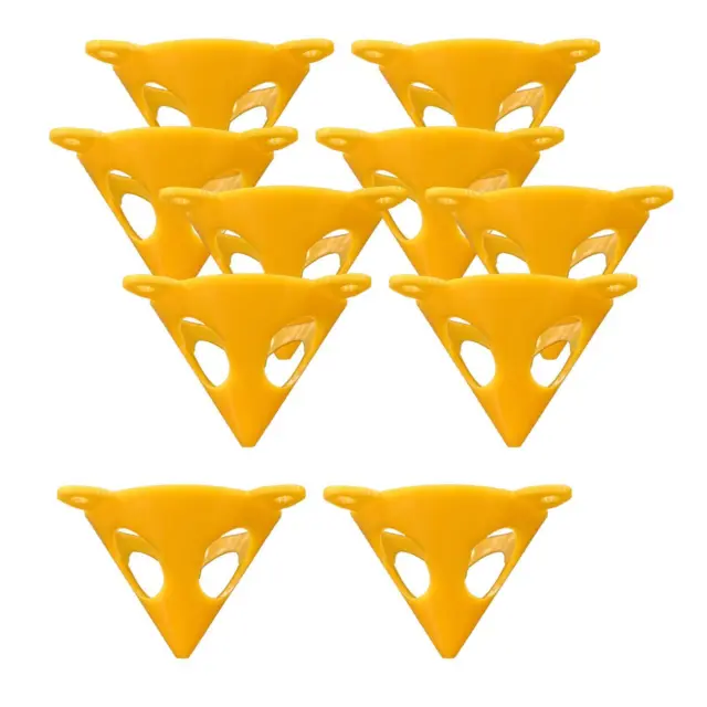 MagiDeal 10xYellow Cone Cabinet Door Risers Acrylic Epoxy Pouring Paint Canvas