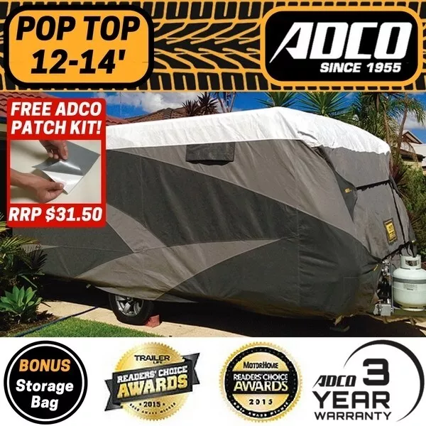 ADCO 12-14 ft Pop Top Cover OLEFIN HD Extended Top Version for Poptop Caravan