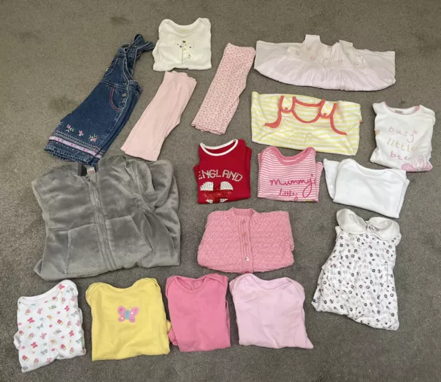 GIRLS 3-6m CLOTHES BUNDLE - 17 ITEMS - INC BABY GAP, M&S, BOOTS, NEXT - GC
