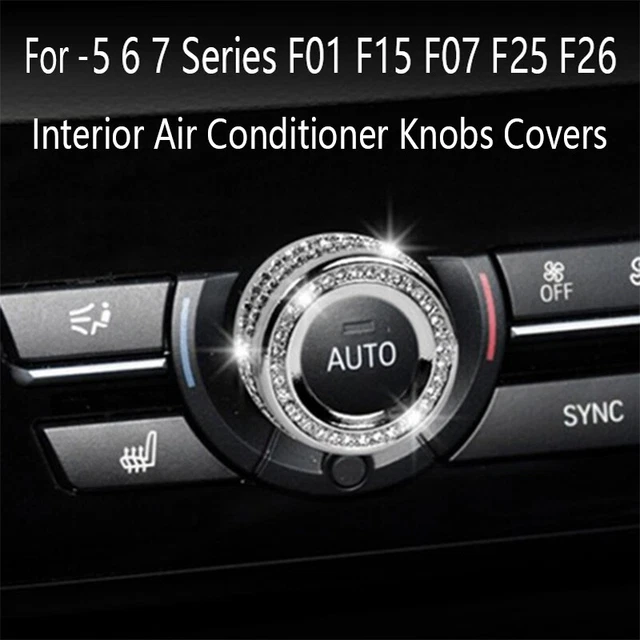 Auto Innenraum Klimaanlage KnöPfe Abdeckungen AC Knopf Kappenring für - 5 6 F7S1
