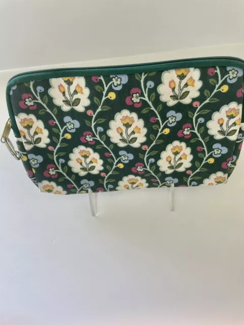 Trina Turk Cosmetic  Makeup Bag Floral Pattern Vintage