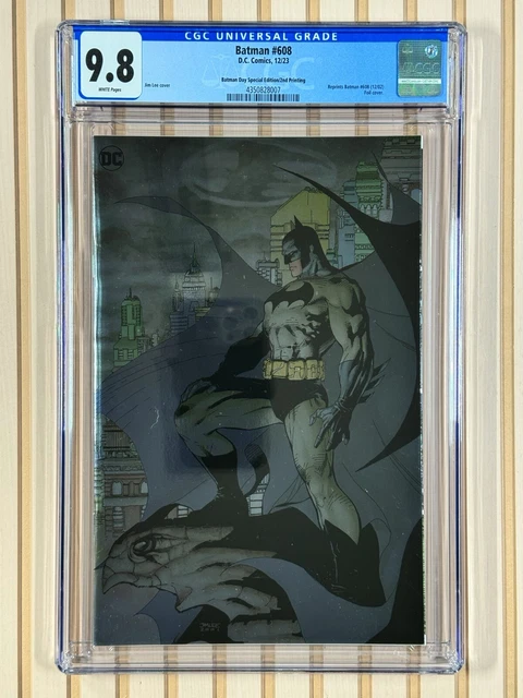 Batman #608 (2023 DC Comics) Jim Lee Batman day Foil Variant CGC 9.8
