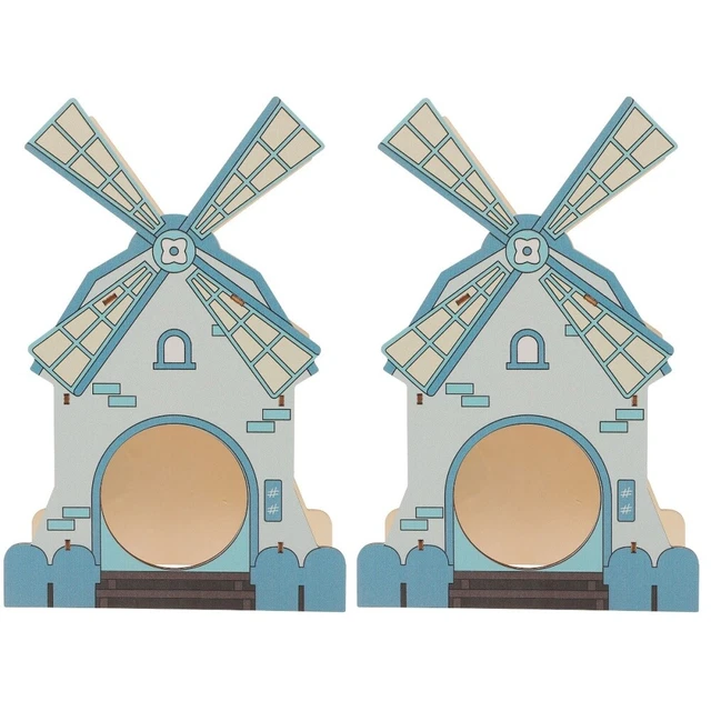 2x Holz Entzückende Tragen Beständig Holz Ratte Für Decor Chinchilla