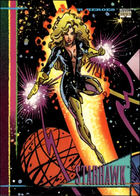 1993 Skybox Marvel Universe Series IV 4 Trading Card #13 Starhawk