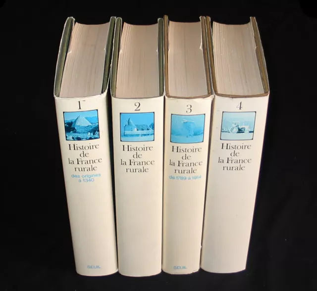 HISTOIRE DE LA FRANCE RURALE COLLECTION COMPLETE 4 VOLUMES Ed. SEUIL 1975 à 1977 2