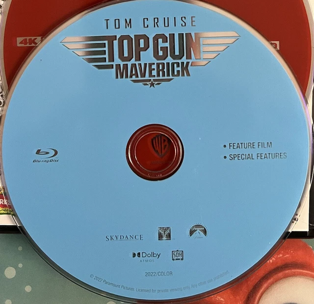 TOP GUN MAVERICK 2022 Bluray Only NO CASE or COVER ART! EUR 9,73