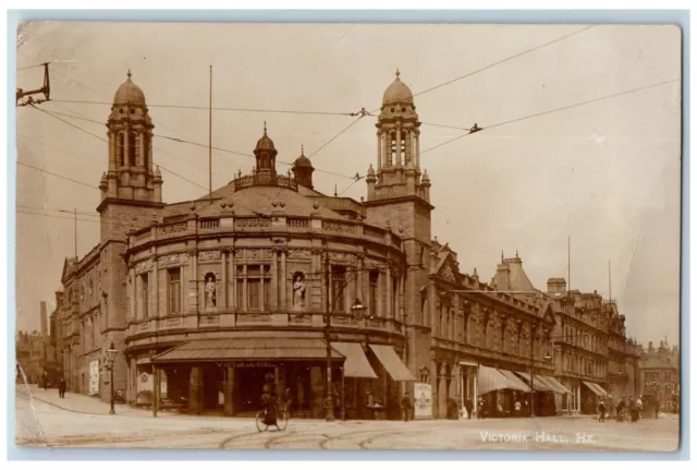 England Postcard Victoria Hall Entrance View c1910 Unposted Antique RPPC Photo