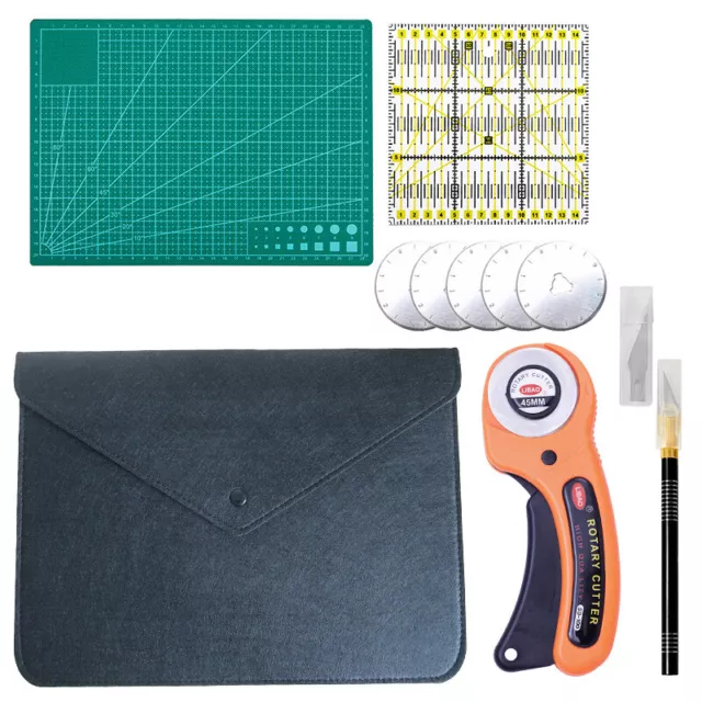 Herramientas de costura artesanales de cuero para tela cuchillo prendas de corte manual kits de bolsa
