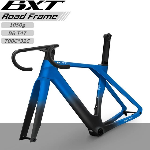 BXT AERO CARBON Road Bike Frame Disc Brake Frameset 700*32C Carbon