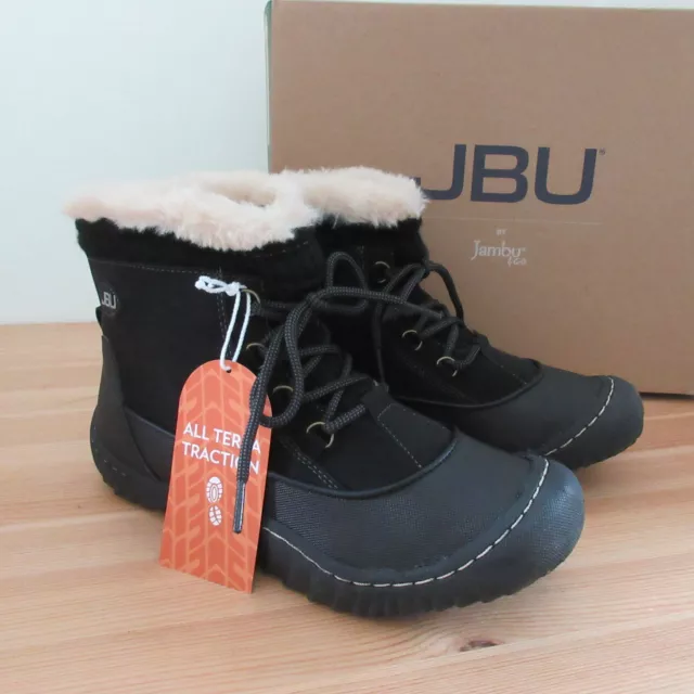 JBU by Jambu Jane Womens size 8 M Black Lace-Up Winter Ankle Duck Boots