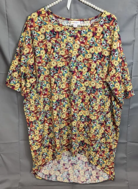 Lularoe Irma Medium Size Winnie The Pooh Multicolor Excellent Pre Owned.