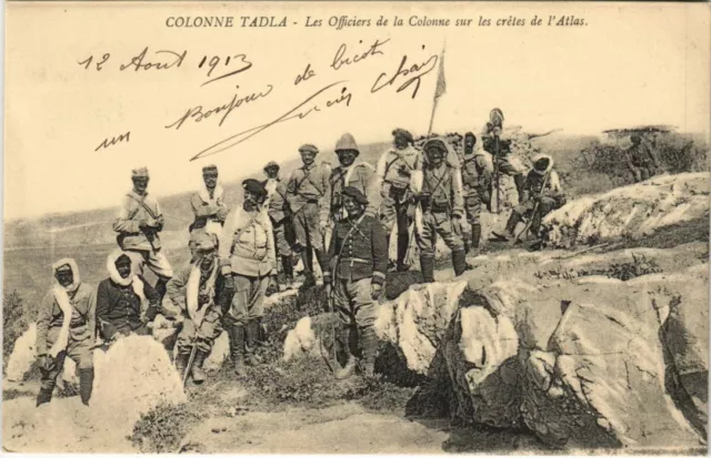 CPA AK ALGERIA Colonne Tadla - Les Officiers de la Colonne (1146636)