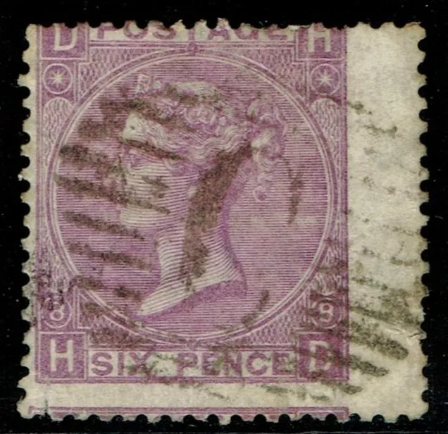 British Levant 1867 SG109/Z101 6d Mauve Pl 8 HD CONSTANTINOPLE Fine Used