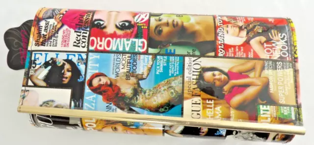MAGAZINE CLUTCH BAG Purse Delill Grazia Cover Hard Plastic
