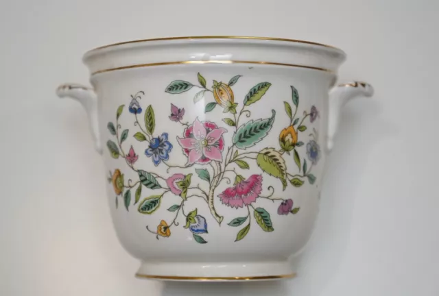 Minton Trinket plate - Haddon Hall pattern, white Floral bone china vase