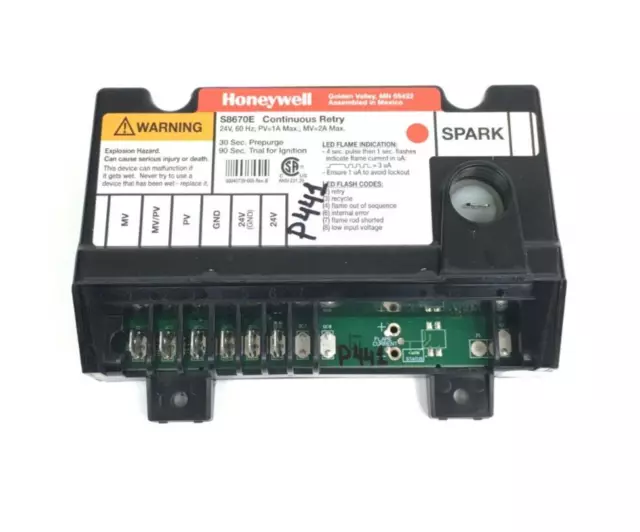 Honeywell S8670E Furnace Pilot Module Control Board S8670E3003 used  #P441