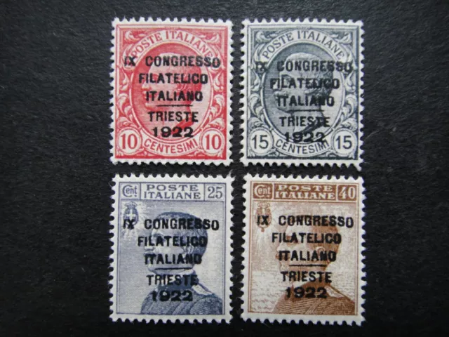 Italy  1922 Stamps MNH Trieste Philatelic Congress Set
