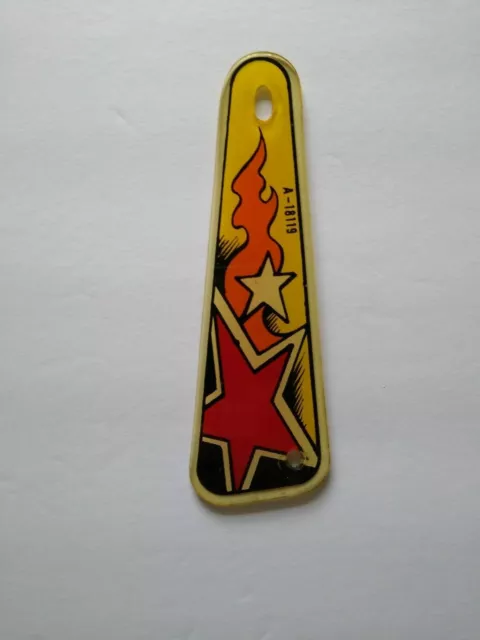 Solar Ride Machine Original Slingshot Screened Plastic Part # A-18119 Vintage