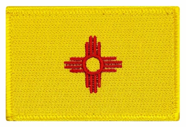 New Mexico State Flag Morale Patch [Hook Fastener -3.0 X 2.0 - PN8]