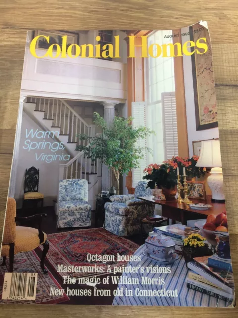 COLONIAL HOMES (Aug 1992) The Magic of William Morris ~ Octagon Houses COLONIAL HOMES (Aug 1992) The Magic of William Morris ~ Octagon Houses