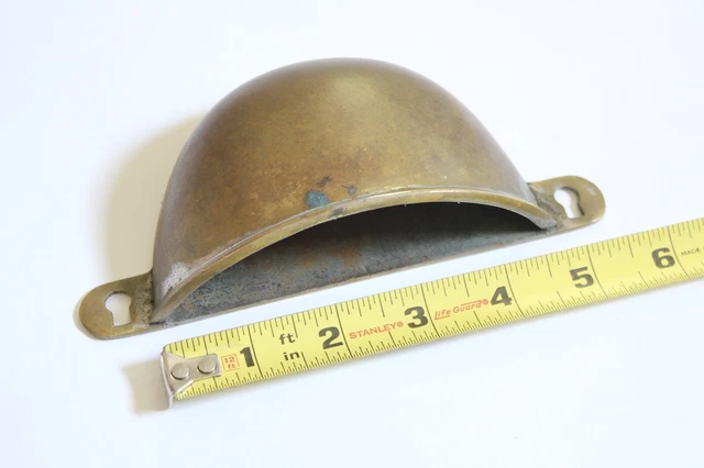antique brass holder | victorian wall holder deco bathroom primitive pullman vtg 3