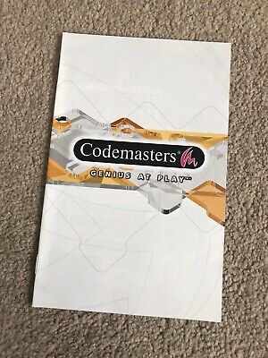 Codemasters Giochi Playstation PS2 Flyer Promozionale Inserto Genius At Play 2002 