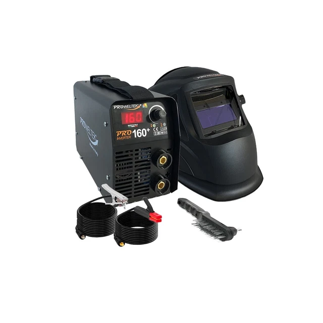 Poste à souder à l'arc 160A Inverter PRO160+ Cagoule 2 capteurs LCD PROWELTEK Ga
