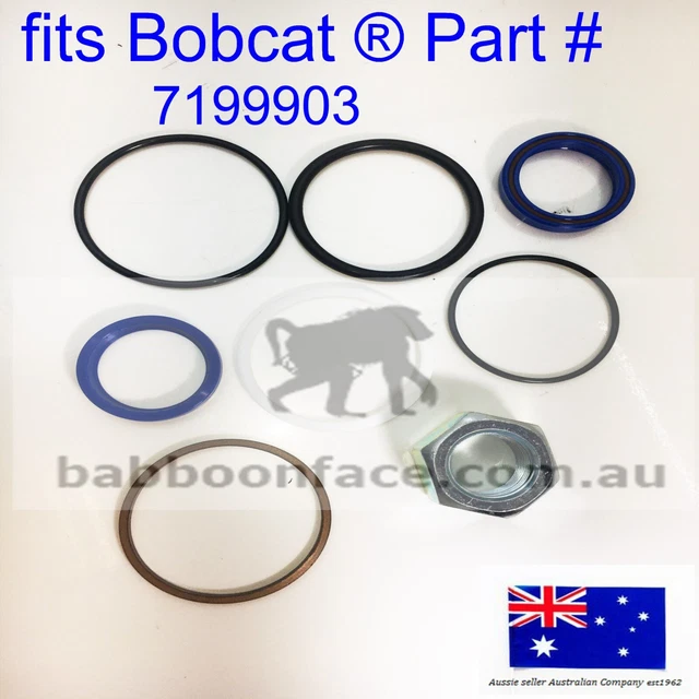 Tilt Cylinder Seal Nut Kit 7199903 For Bobcat S510-S595 Loaders & E25-E27Z Excavators - Replacement Hydraulic Seal