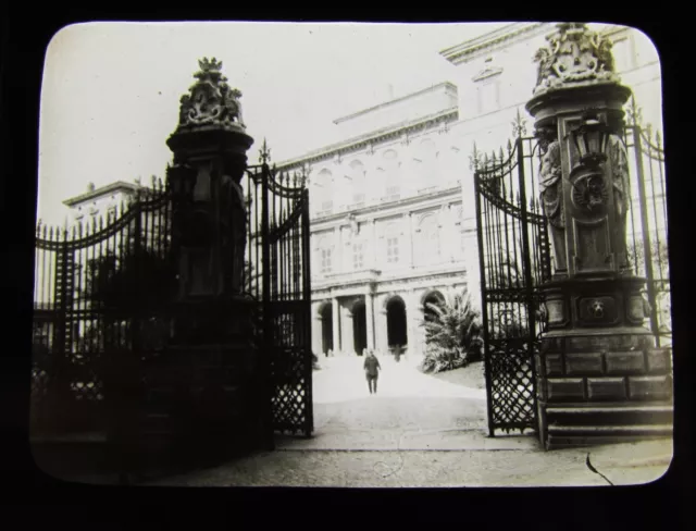 Glas magische Laterne Rutsche BARBERINI PALACE ROM C1890 ITALIEN