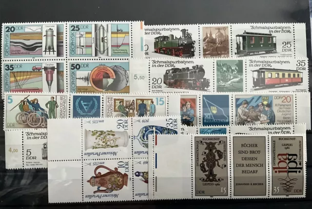 Briefmarken DDR Zusammendrucke postfrisch ! Siehe Foto !