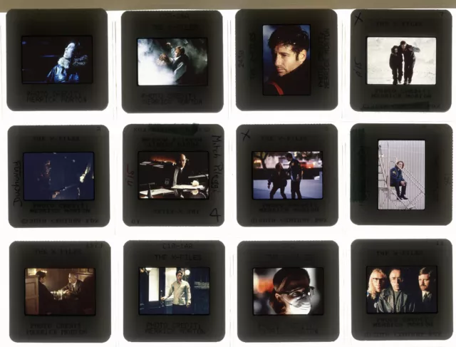 Lot 36 ektas slides originals The X Files David Duchovny Gillian Anderson