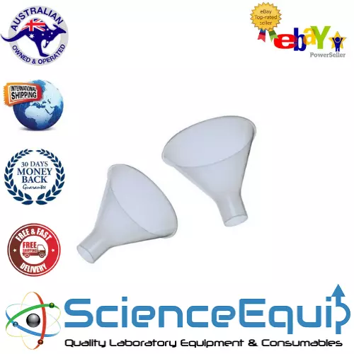 Powder Funnel Polypropylene Chemistry Lab  PolyLab - 100mm - 1ea