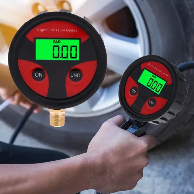 JAUGE DE PRESSION d'air Outils de mesure Manomètre de pneu Testeur de  cadran EUR 7,55 - PicClick FR