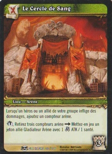 LE CERCLE DE Sang x4 203 / Gladiators FR Warcraft TCG EUR 1,00