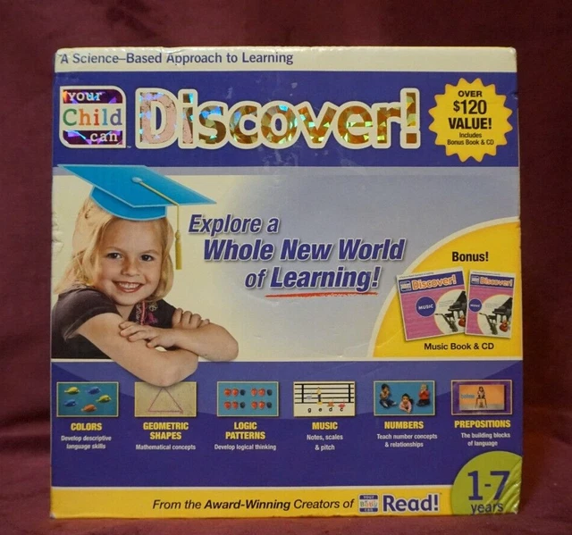YOUR CHILD CAN DISCOVER! DELUXE KIT For ages 1 - 7 years Learning Set NEW in BOX