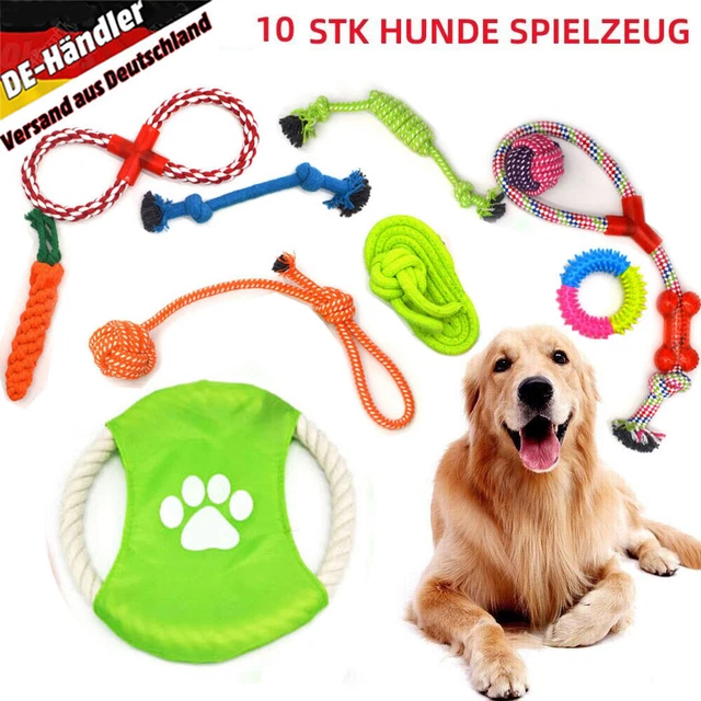 10stk Set Hunde Spielzeug Aus Seil Kauspielzeug Pet Dog Toy Hund Welpen Kauen