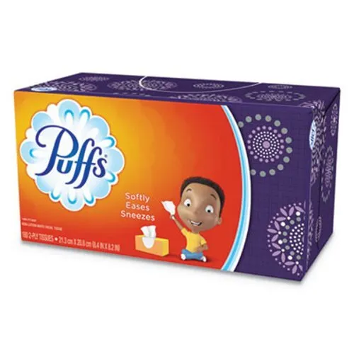 Puffs White 2-Ply Facial Tissues, Air-Fluffed, 24 Boxes (PGC87611CT)