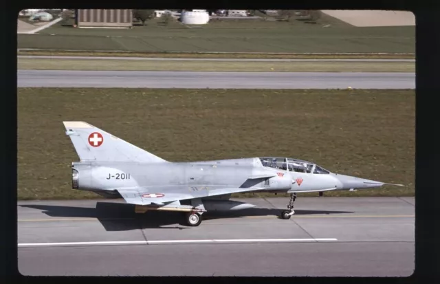 Mirage IIIDS - Schweizer Luftwaffe - J-2011 - - - Kodachrome original Flugzeugrutsche