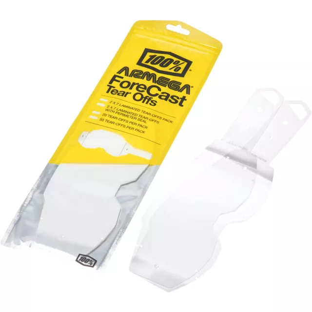 100% Percent MX Armega Forecast Dirt Bike Riding Goggle Tear-Offs