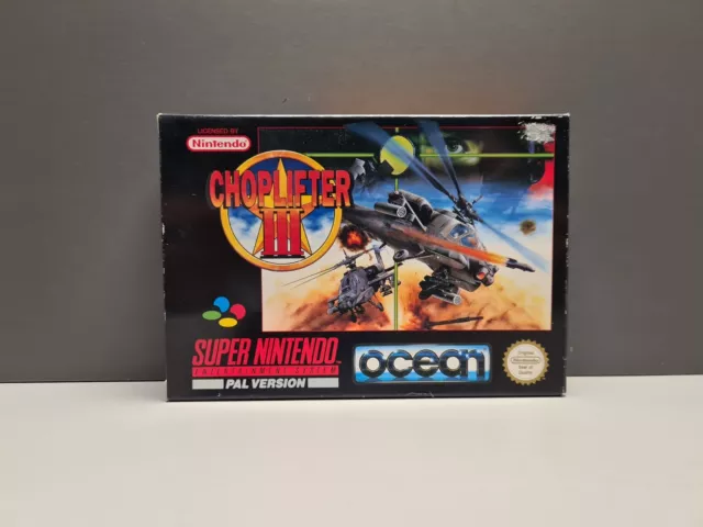 Choplifter Iii (3) - Super Nintendo - Snes - Pal Ukv - Ovp - Cib - Boxed