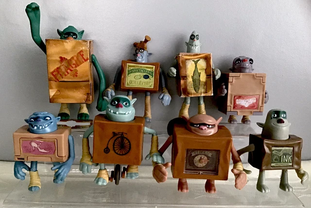 MCDONALDS COMPLETE SET OF 8 TOYS BOXTROLLS BOX TROLLS Toy Figures