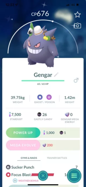 MEGA GENGAR HALLOWEN SHINY ✨✨ #pokemongo #pokemongobrasil #pokemontikt