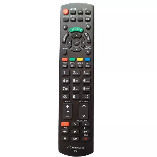 Remote Control N2QAYB000752 for Panasonic TV 3d TV Viera Internet Smart TV