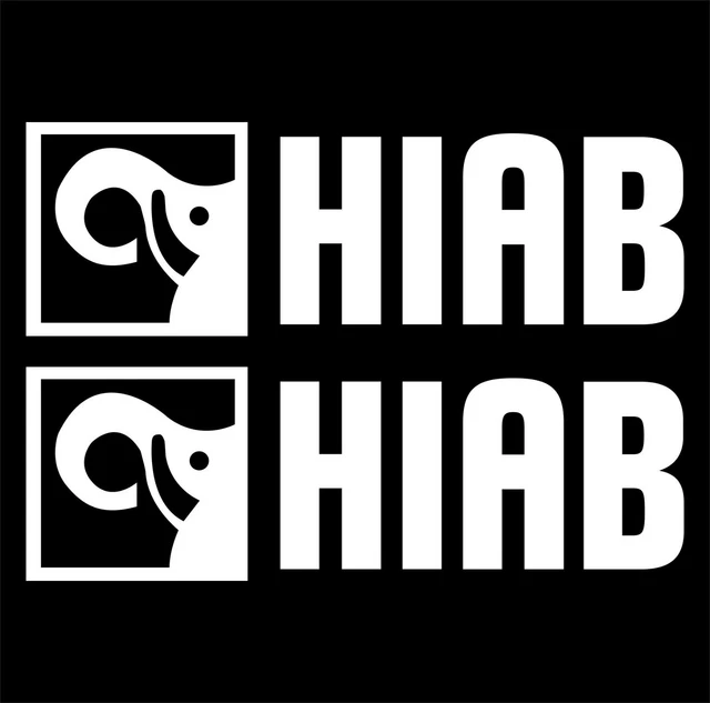thumbnail interactive-video image 1 of Hiab 031 Hydraulic Crane Decal Sticker – Glossy Manufacturer Logo – BB325 1 of 3