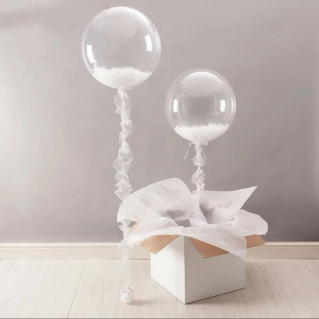 Globos transparentes bomba de pies látex día de la madre boda cumpleaños fiesta
