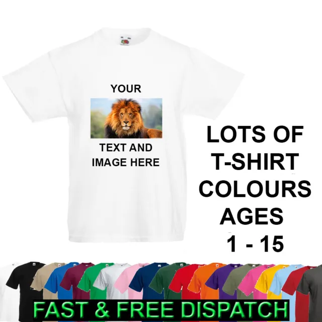 T-shirt personalizzata per bambini immagine personalizzata / testo ragazzi ragazze festa bambino qualsiasi occasione
